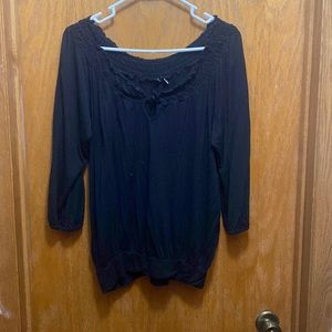 Sappogee off the shoulder long sleeve